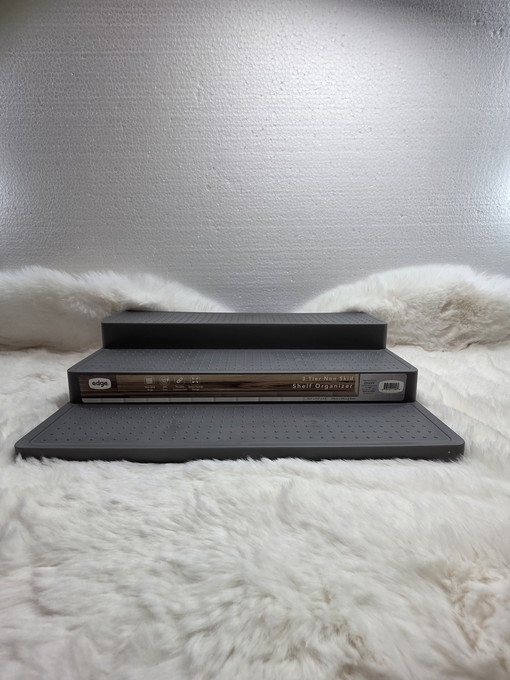 edge 3-Tier Organizer Shelves - Charcoal Gray